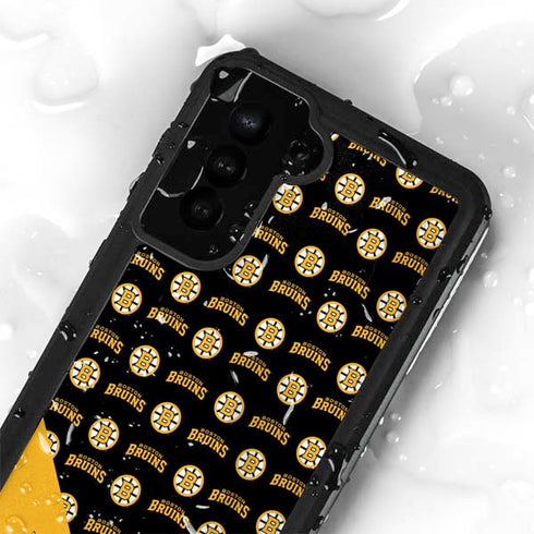 NHL Boston Bruins Pattern Galaxy S24 Waterproof Case